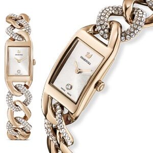 Swarovski NIB Gold Crystal Cocktail Watch w/ Swarovski Crystals | New in Box